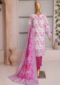 Elite by HZ Khaddar Chikankari'24 PK-13