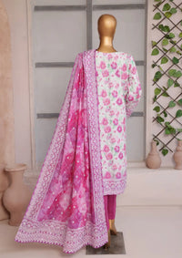 Elite by HZ Khaddar Chikankari'24 PK-13