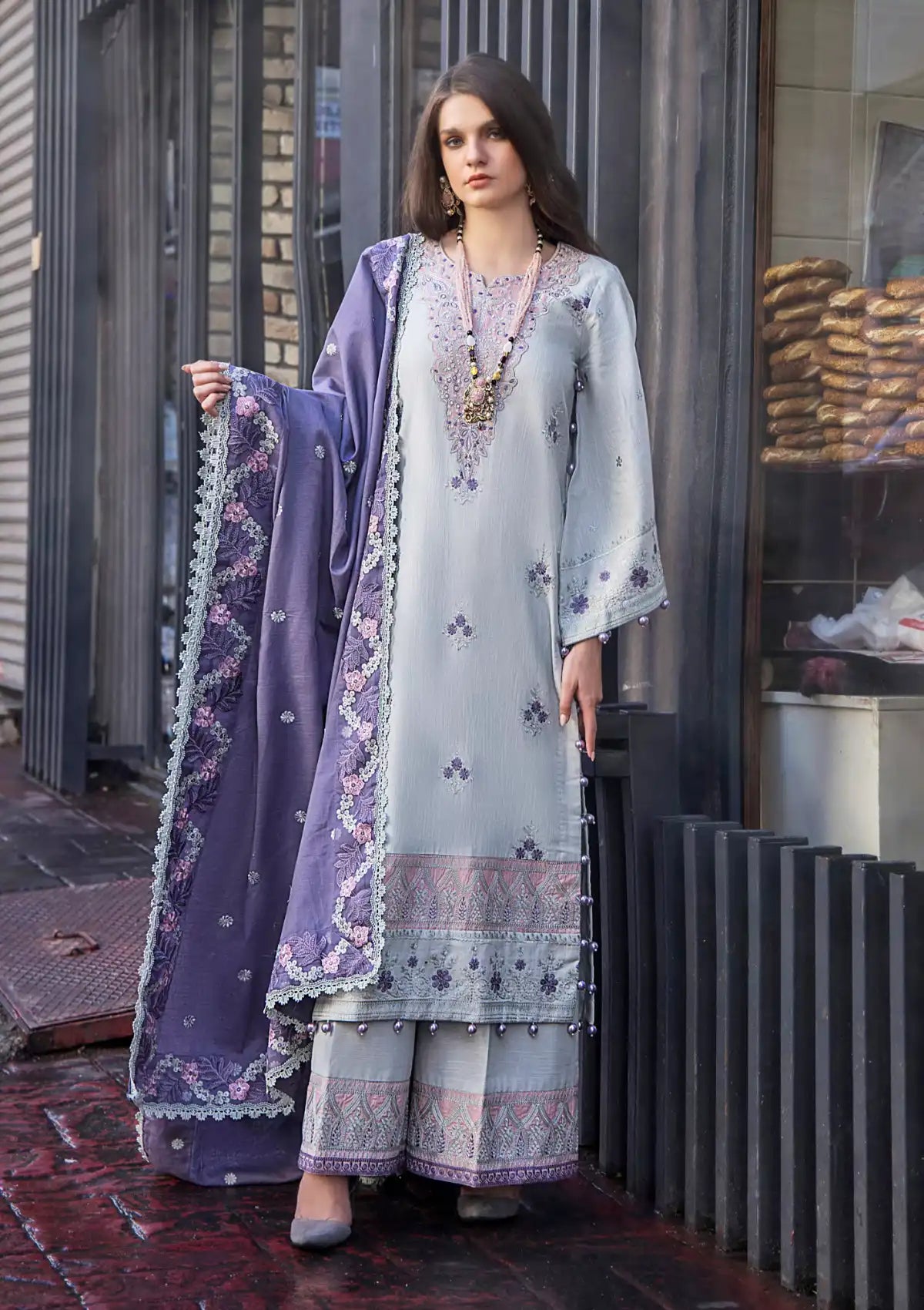 Eshaisha Emb Winter Collection'23 EA-514 - Mohsin Saeed Fabrics
