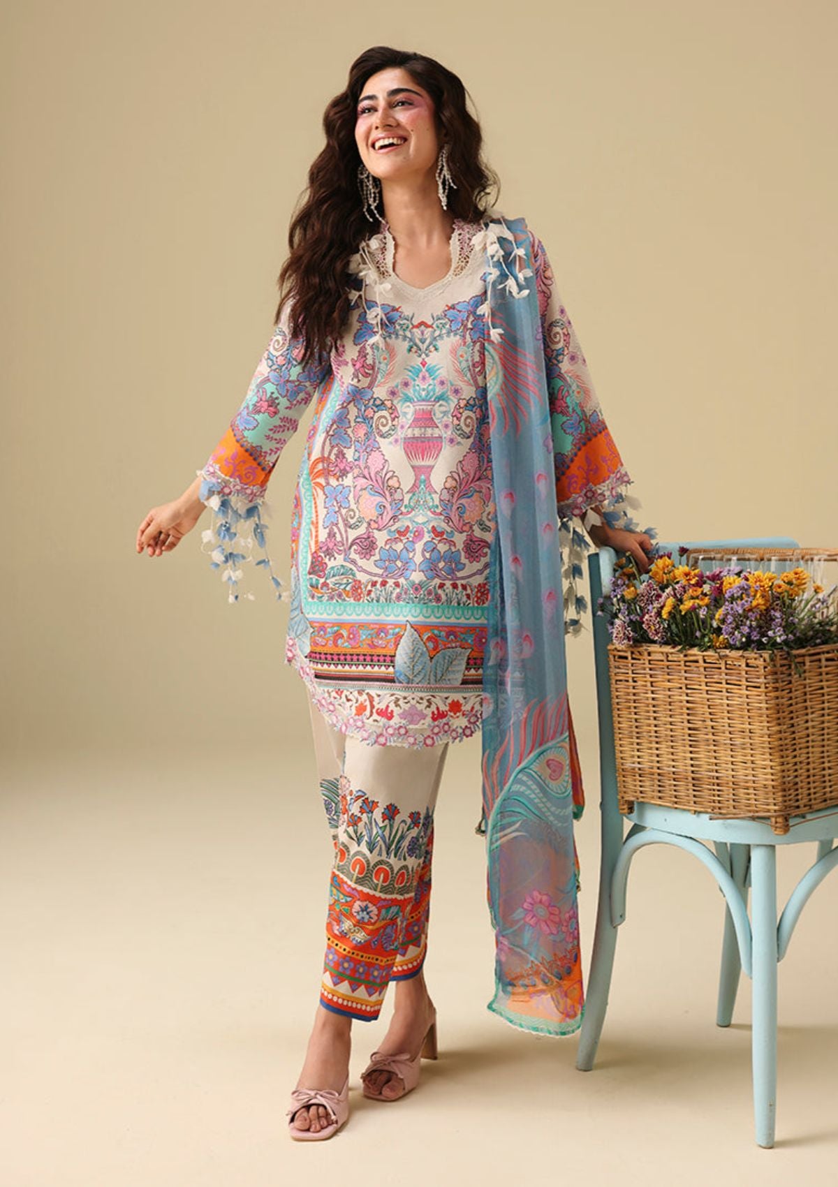 Hemline By Mushq Solail Pirnts'26 D-305 Eden Whisper