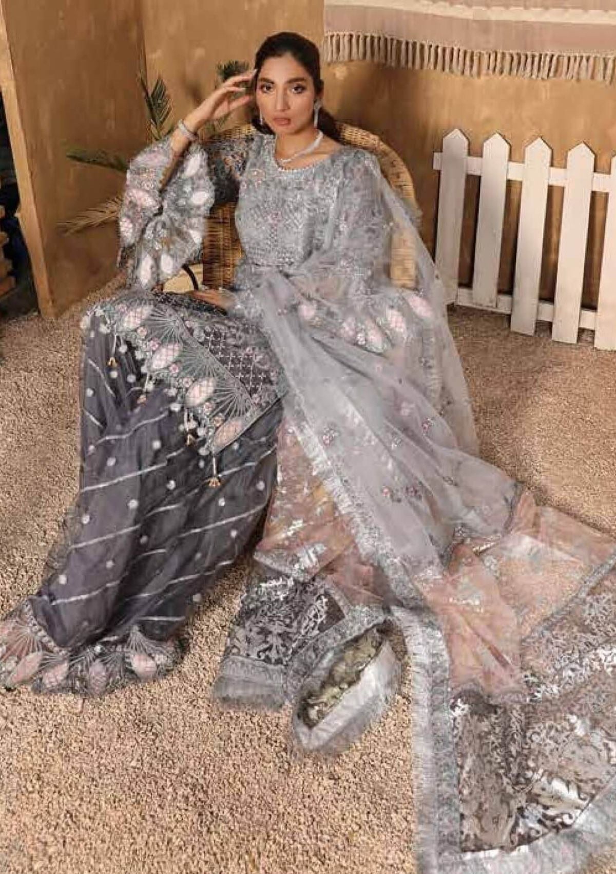Emaan Adeel Virsa Luxury Chiffon'21 VR-06 - Mohsin Saeed Fabrics