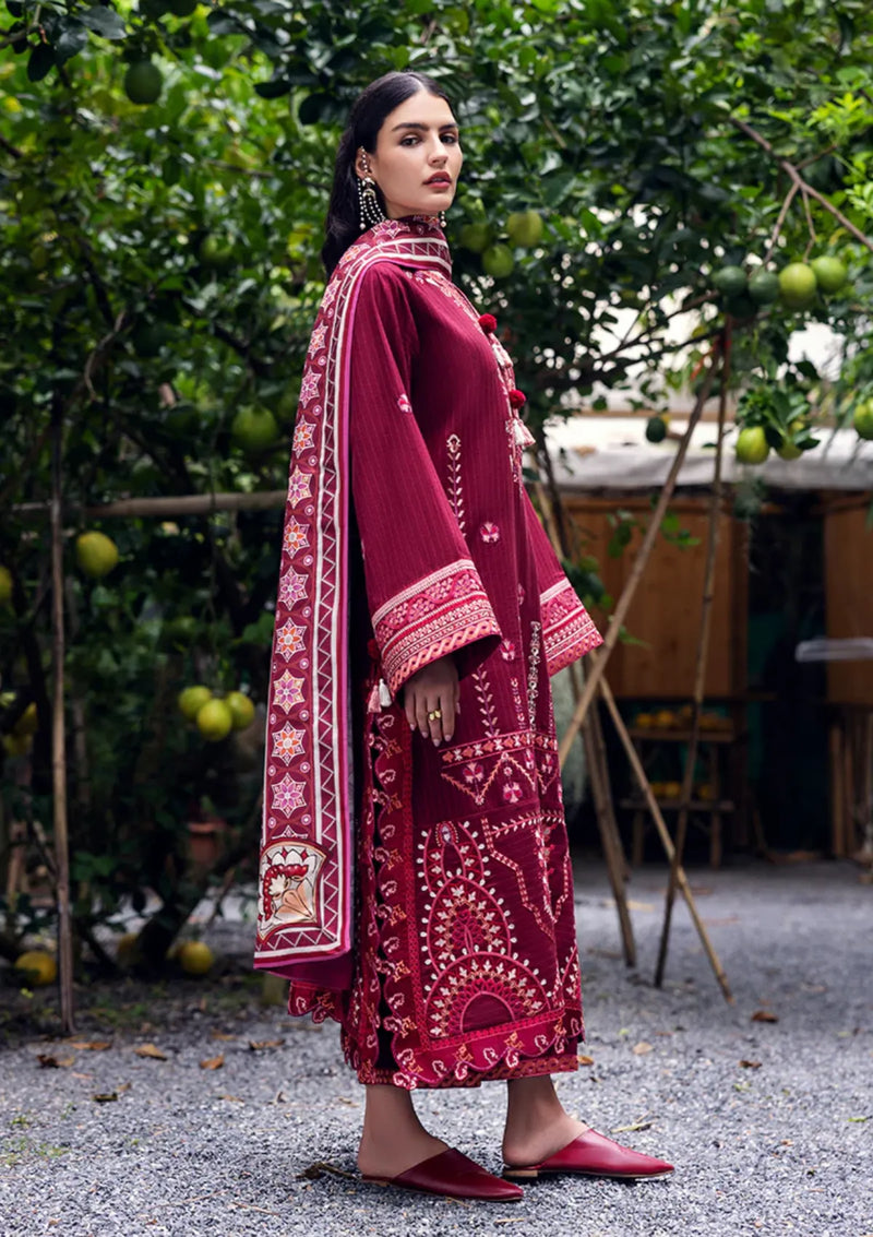 Mushq Hemline Symphony Karandi'25 D-03 Emerald Glimmer