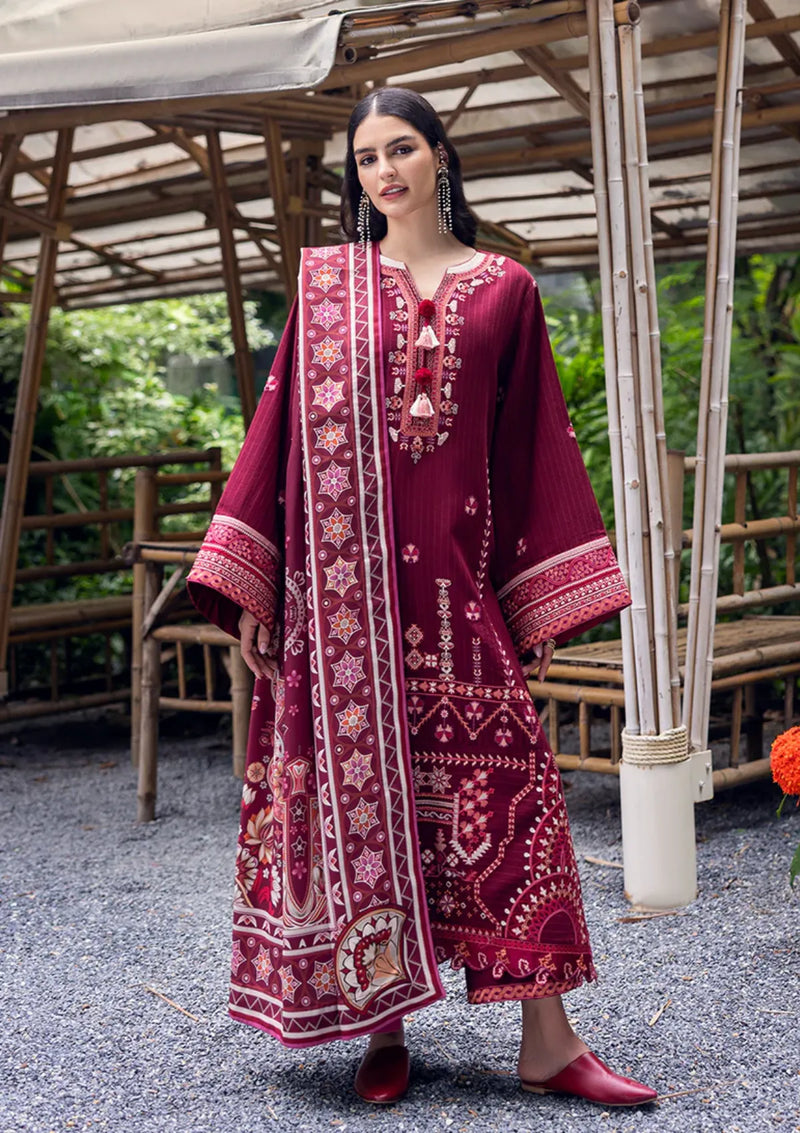 Mushq Hemline Symphony Karandi'25 D-03 Emerald Glimmer