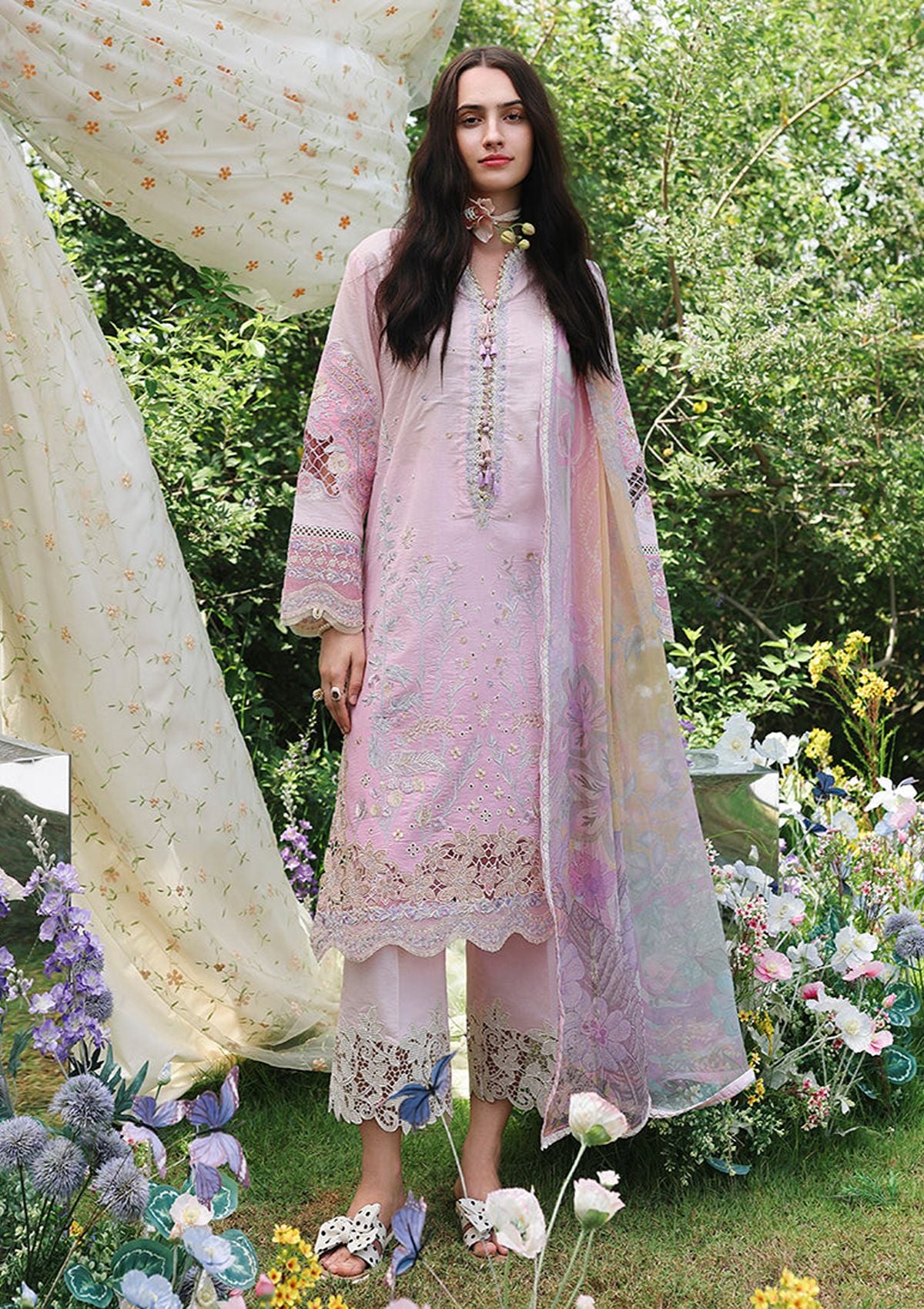 Mushq Hemline The Secret Garden Lawn'26 D-12 Enchanted Vine