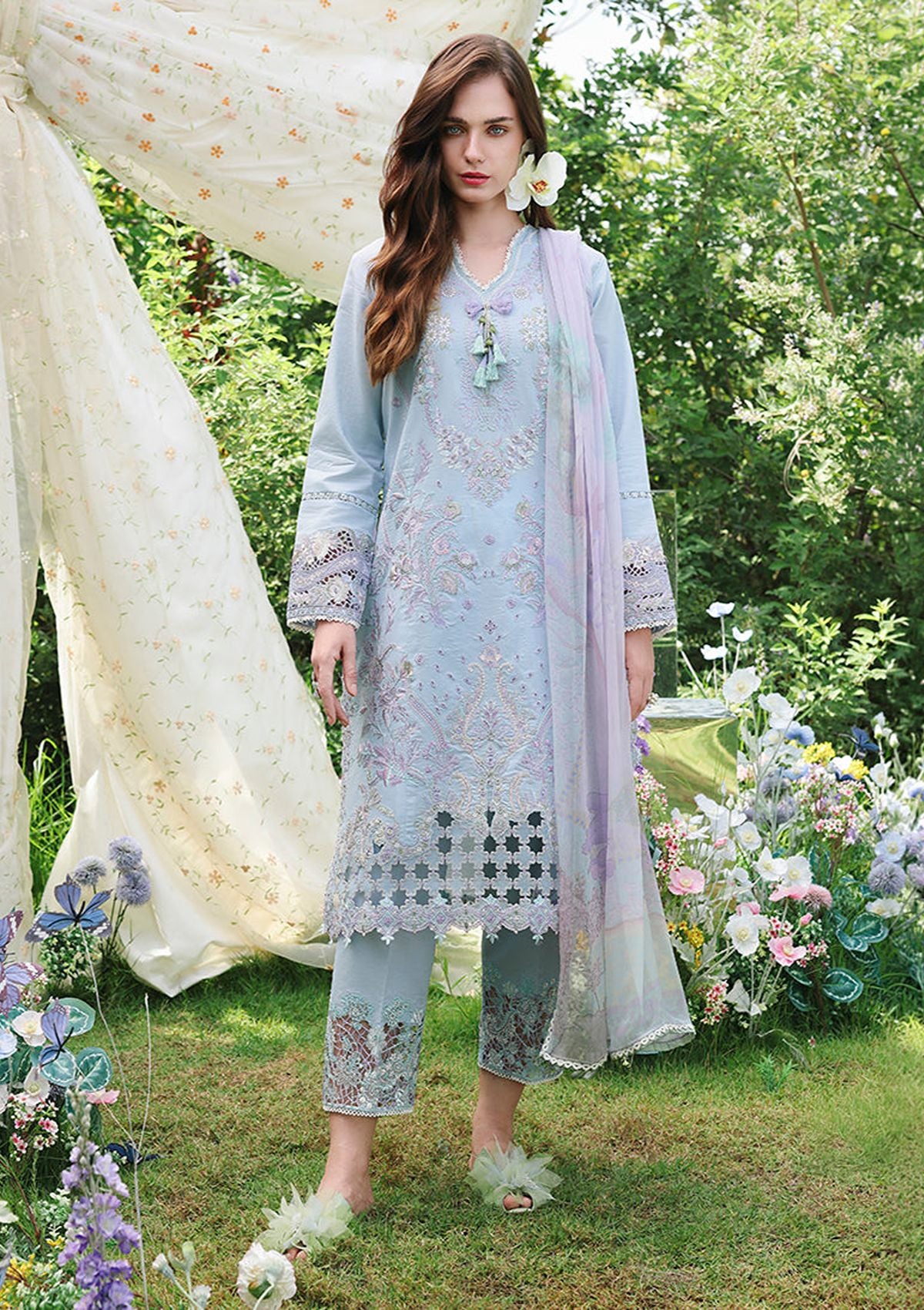 Mushq Hemline The Secret Garden Lawn'26 D-05 Ethereal Eden