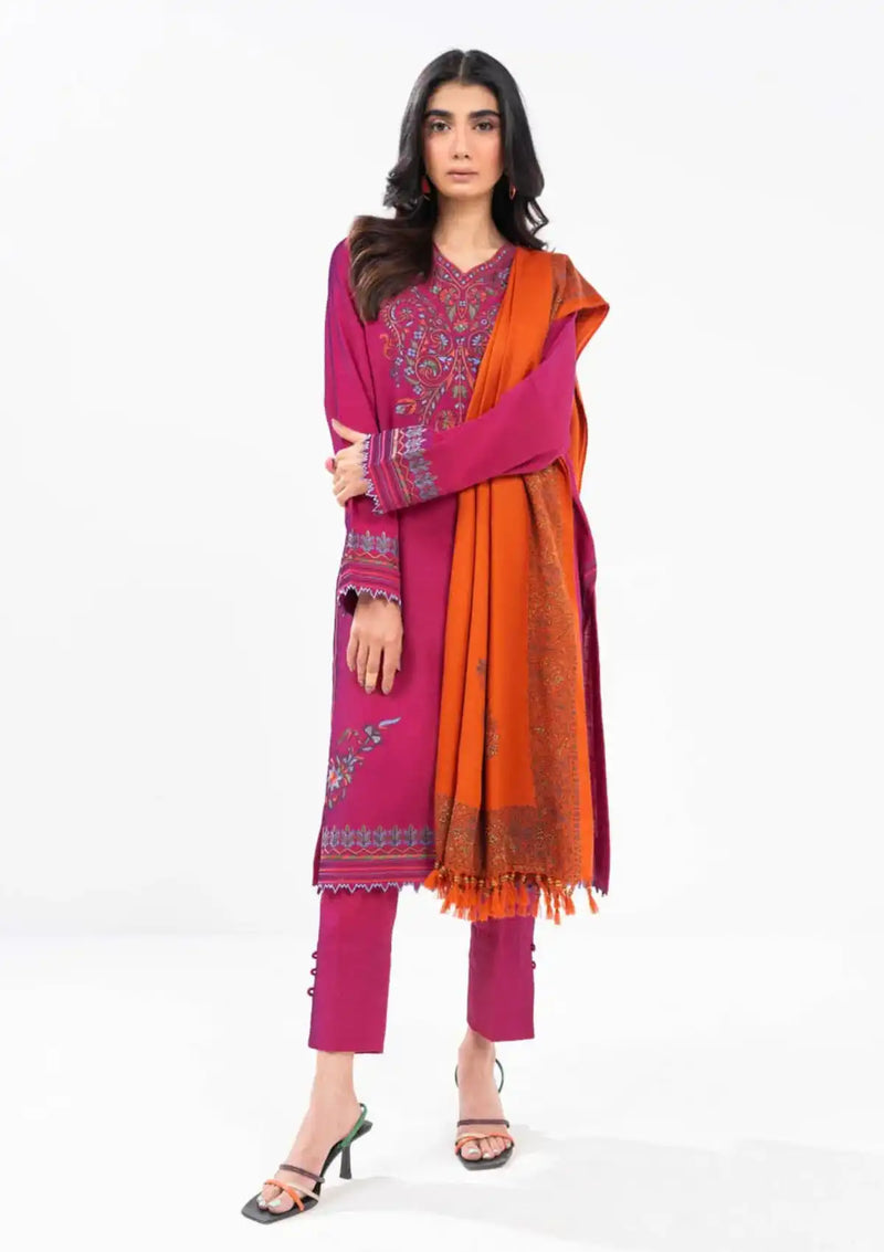 Al Karam Winter'24 Vol-01 3Pc FW-1.1-24-Fuschia