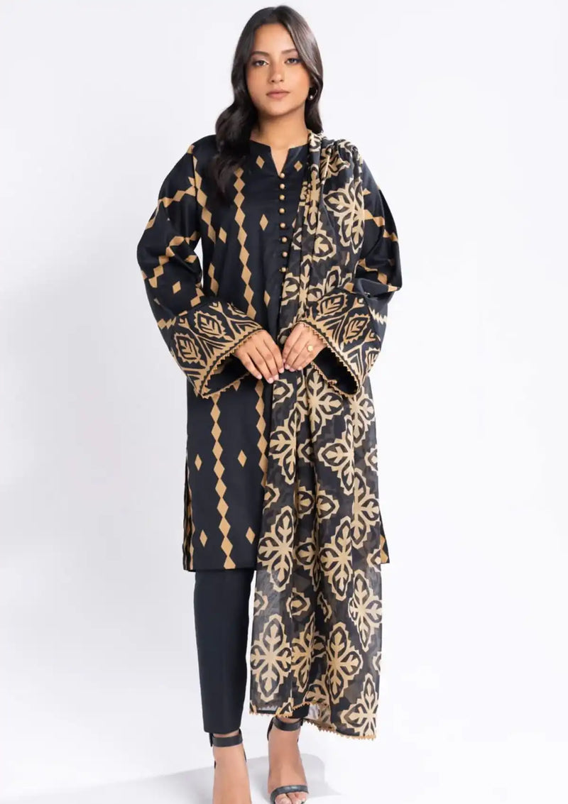 Al Karam Winter'24 Vol-01 3Pc PF-20.1-24-Black