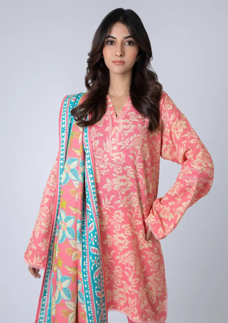 Al Karam Winter'24 Vol-01 3Pc FW-23.1-24-Light Pink