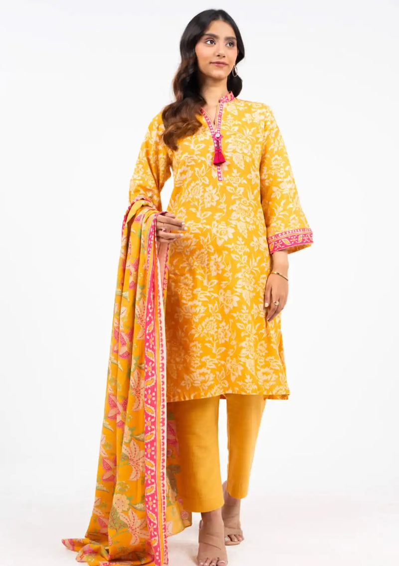 Al Karam Winter'24 Vol-01 3Pc FW-23.1-24-Yellow