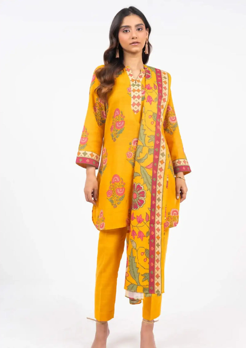 Al Karam Winter'24 Vol-01 2Pc FW-60.1-24-Yellow