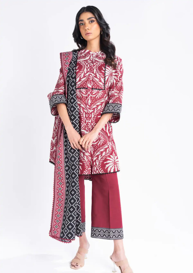 Al Karam Winter'24 Vol-01 3Pc FW-15-24-Maroon