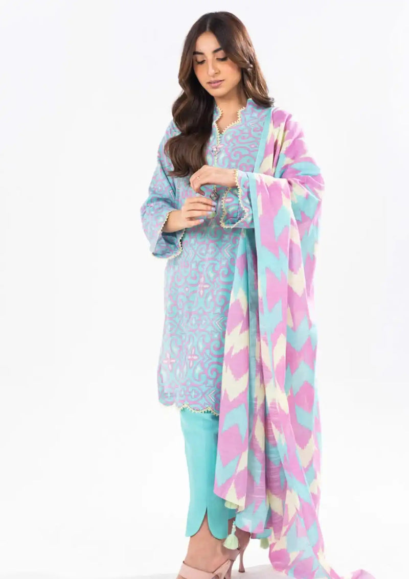 Al Karam Winter'24 Vol-01 3Pc FW-16-24-Light Blue