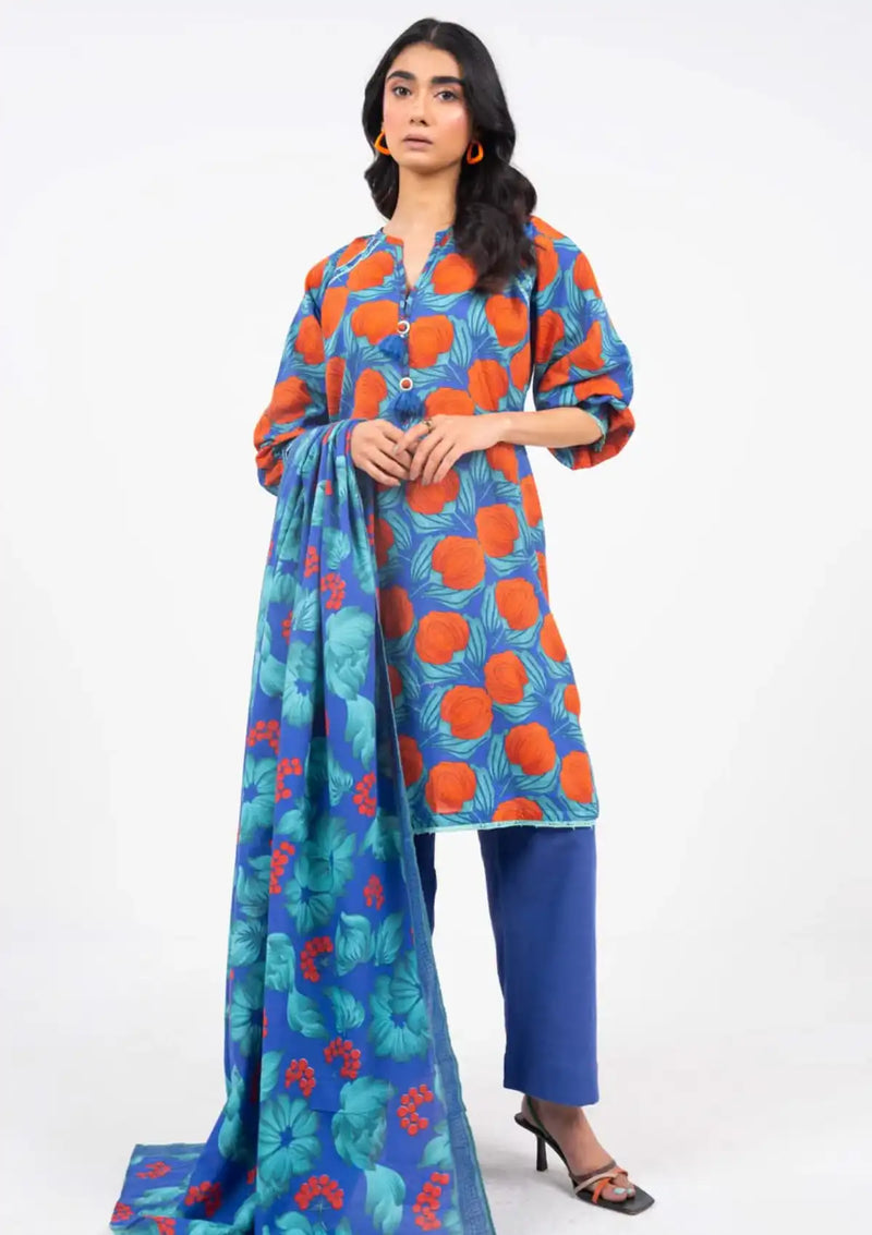 Al Karam Winter'24 Vol-01 3Pc FW-24-24-Blue