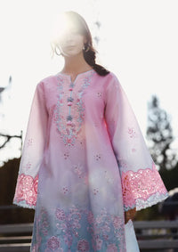 Mushq Solace Ombre Chikankari'26 D-07 Faint Blossom