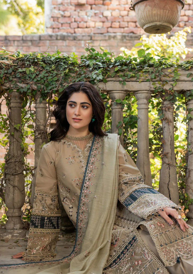 Farasha Bahaar Emb Lawn'24 D-05 WHIMSICAL SAGE - Mohsin Saeed Fabrics