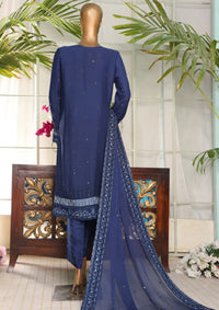 Fasaane By HZ Formal Pret'24 HZK-156 Navy - Mohsin Saeed Fabrics