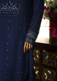 Fasaane By HZ Formal Pret'24 HZK-156 Navy - Mohsin Saeed Fabrics