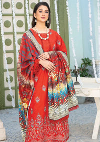 Feroza Falak Emb Khaddar'23 D-03 - Mohsin Saeed Fabrics