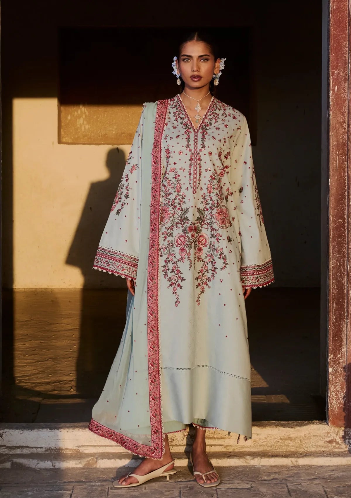 Hussain Rehar Zan Luxury Lawn'26 -Firuz