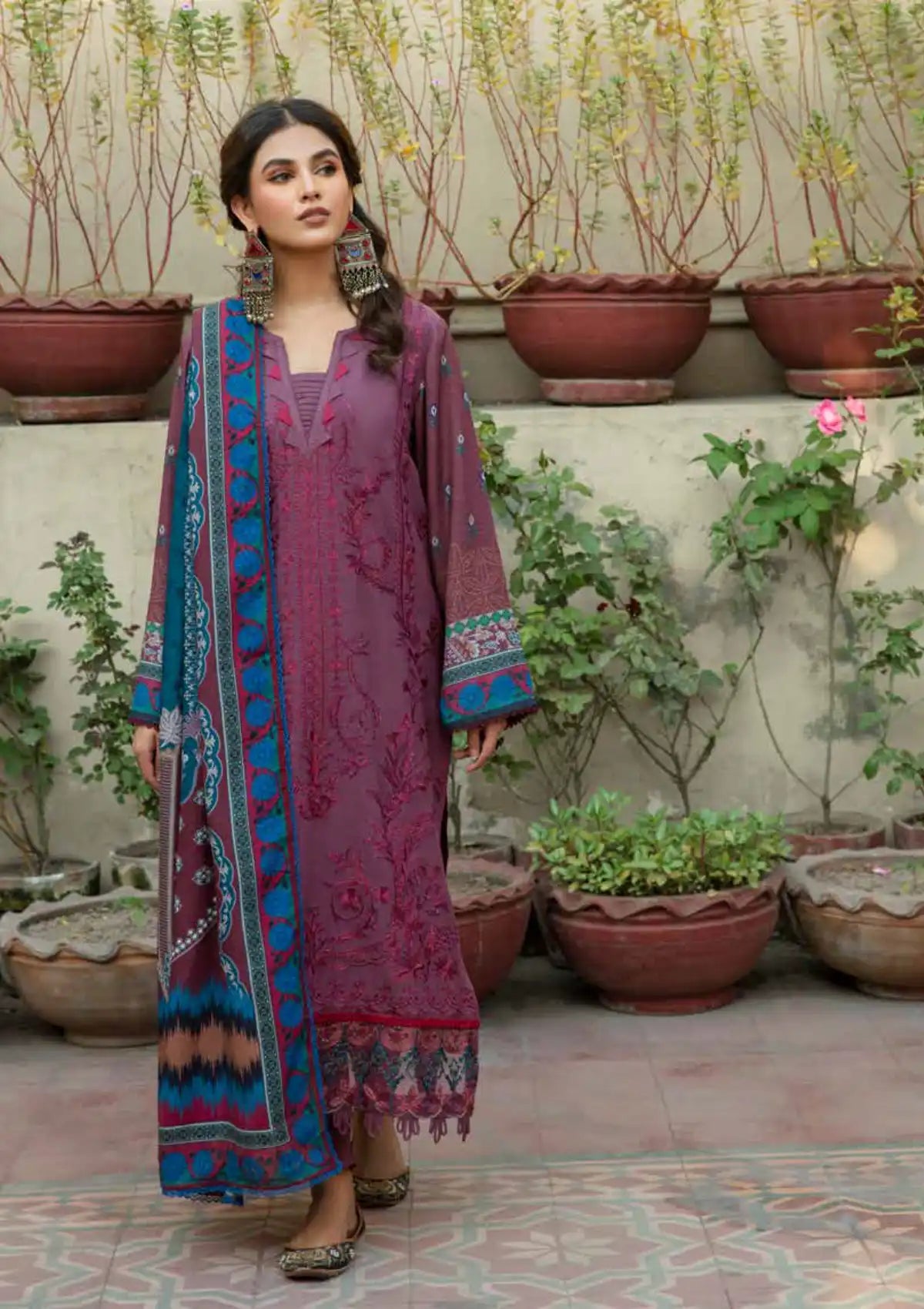 Florent Tassawar Luxury Karandi'23 FL-6B - Mohsin Saeed Fabrics