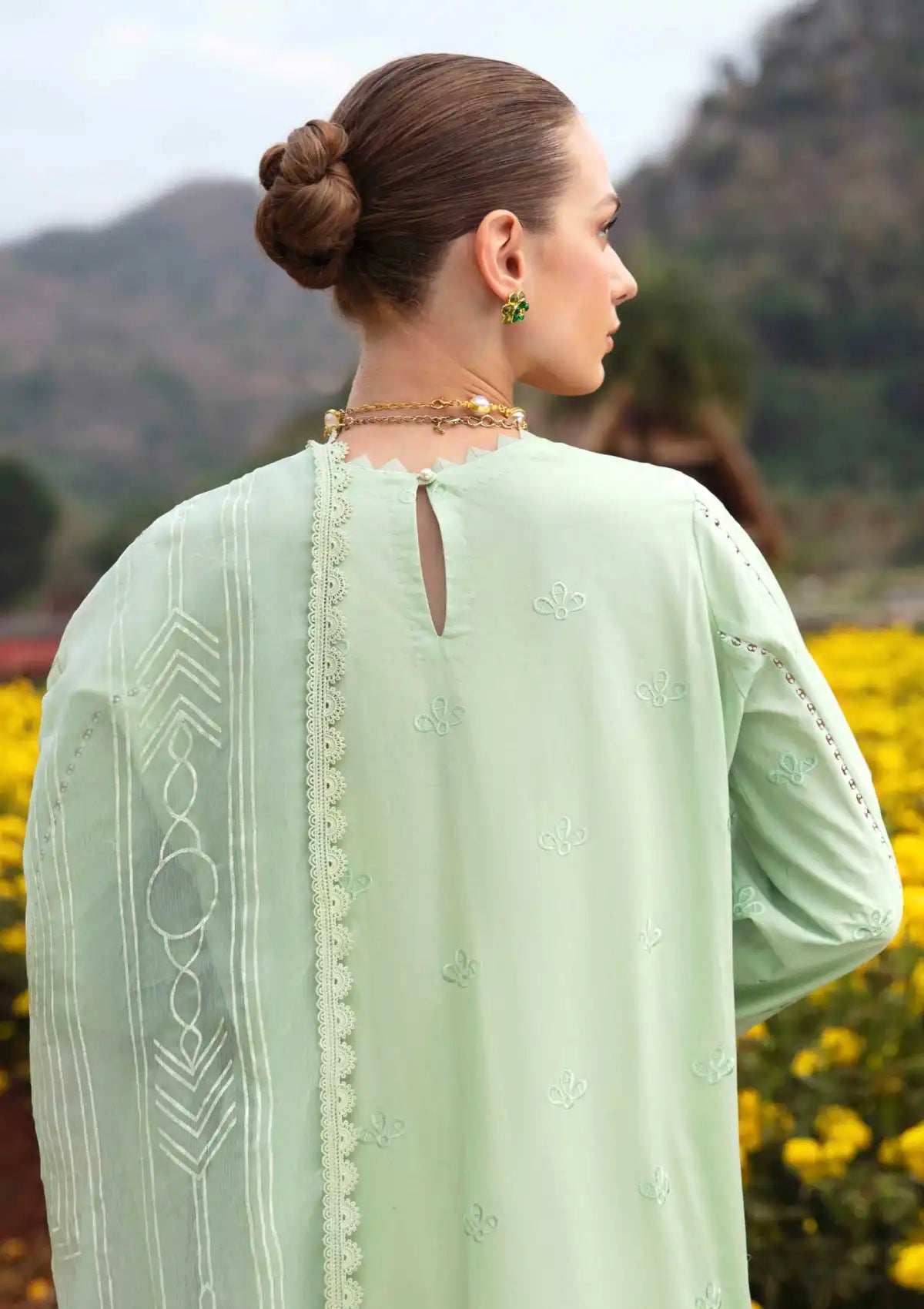 Sable Vogue Luxury Lawn'24 SL-04 - Mohsin Saeed Fabrics