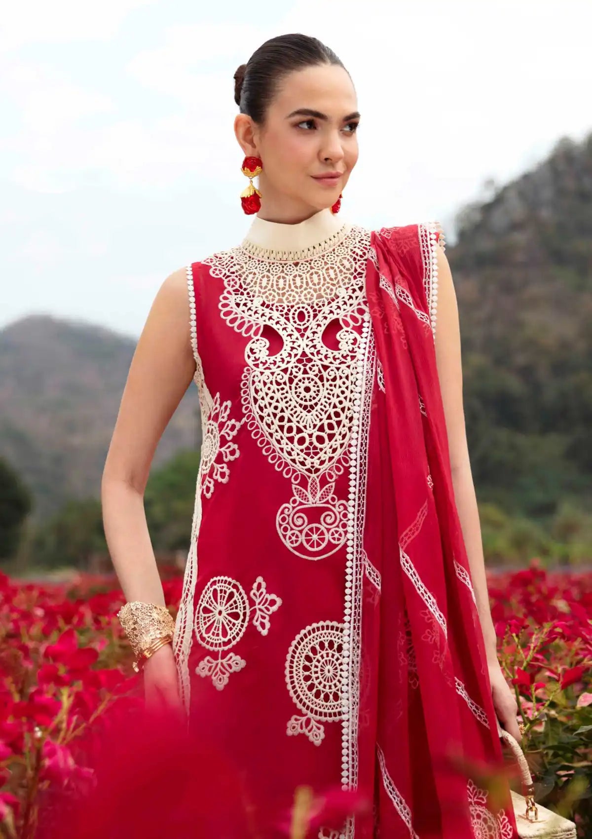 Sable Vogue Luxury Lawn'24 SL-01 - Mohsin Saeed Fabrics