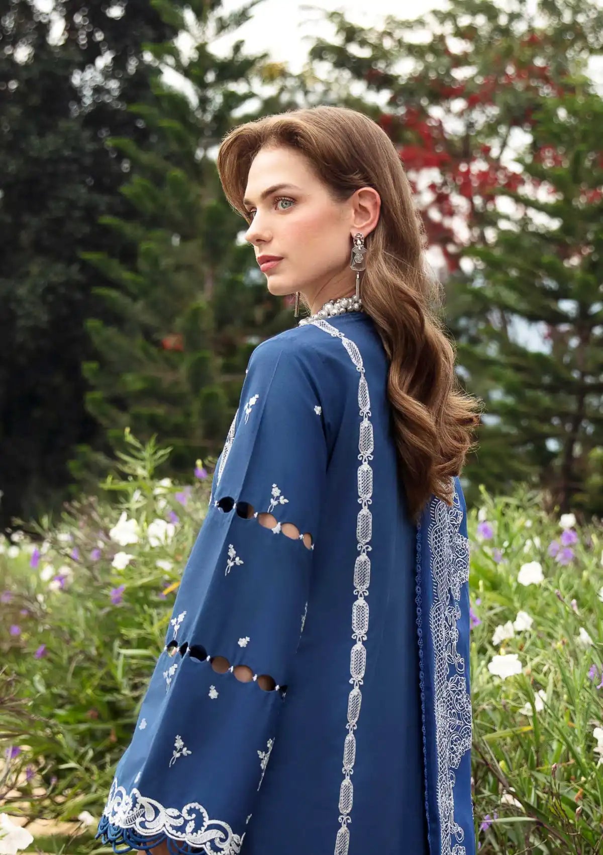 Sable Vogue Luxury Lawn'24 SL-09 - Mohsin Saeed Fabrics