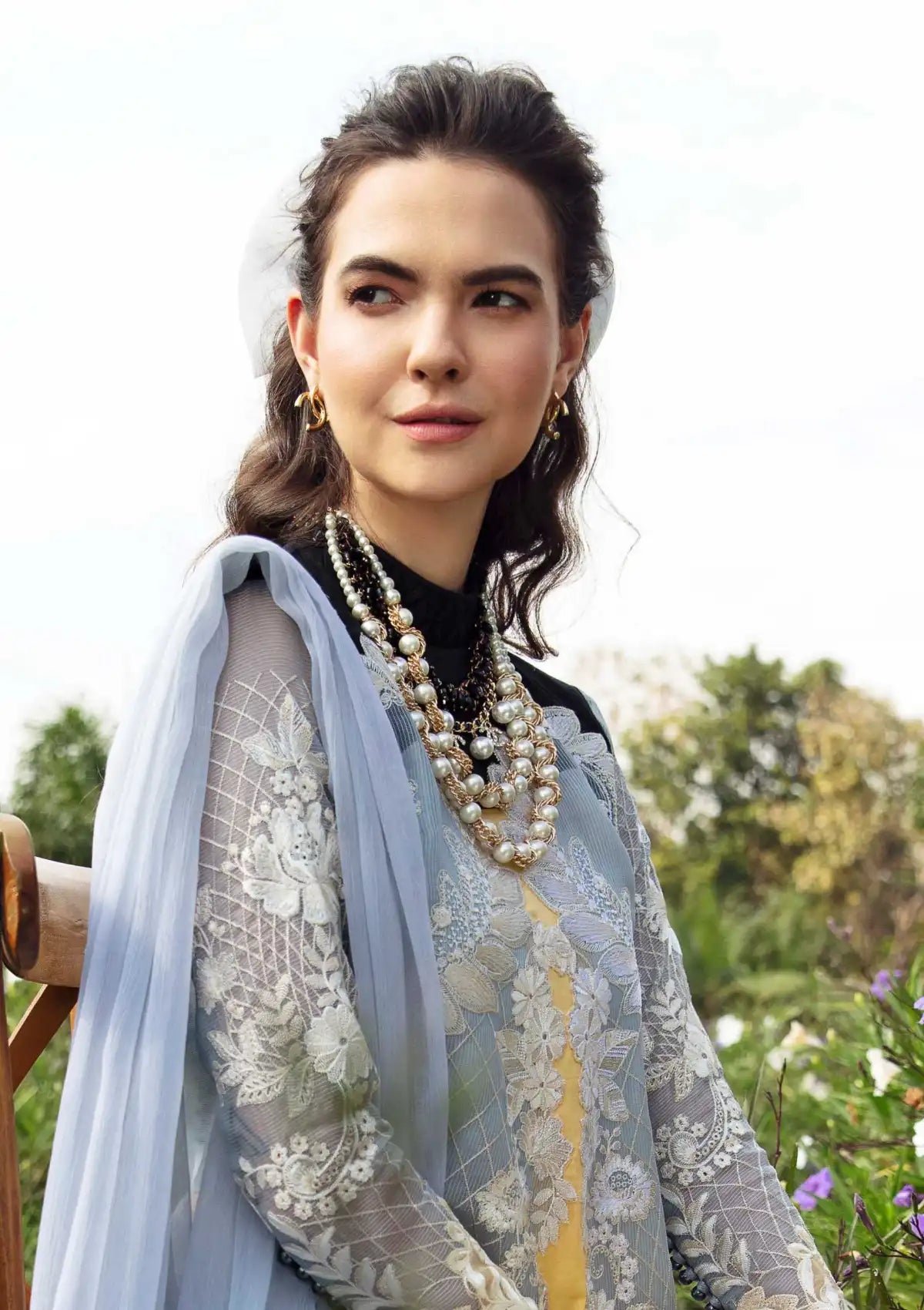 Sable Vogue Luxury Lawn'24 SL-11 - Mohsin Saeed Fabrics