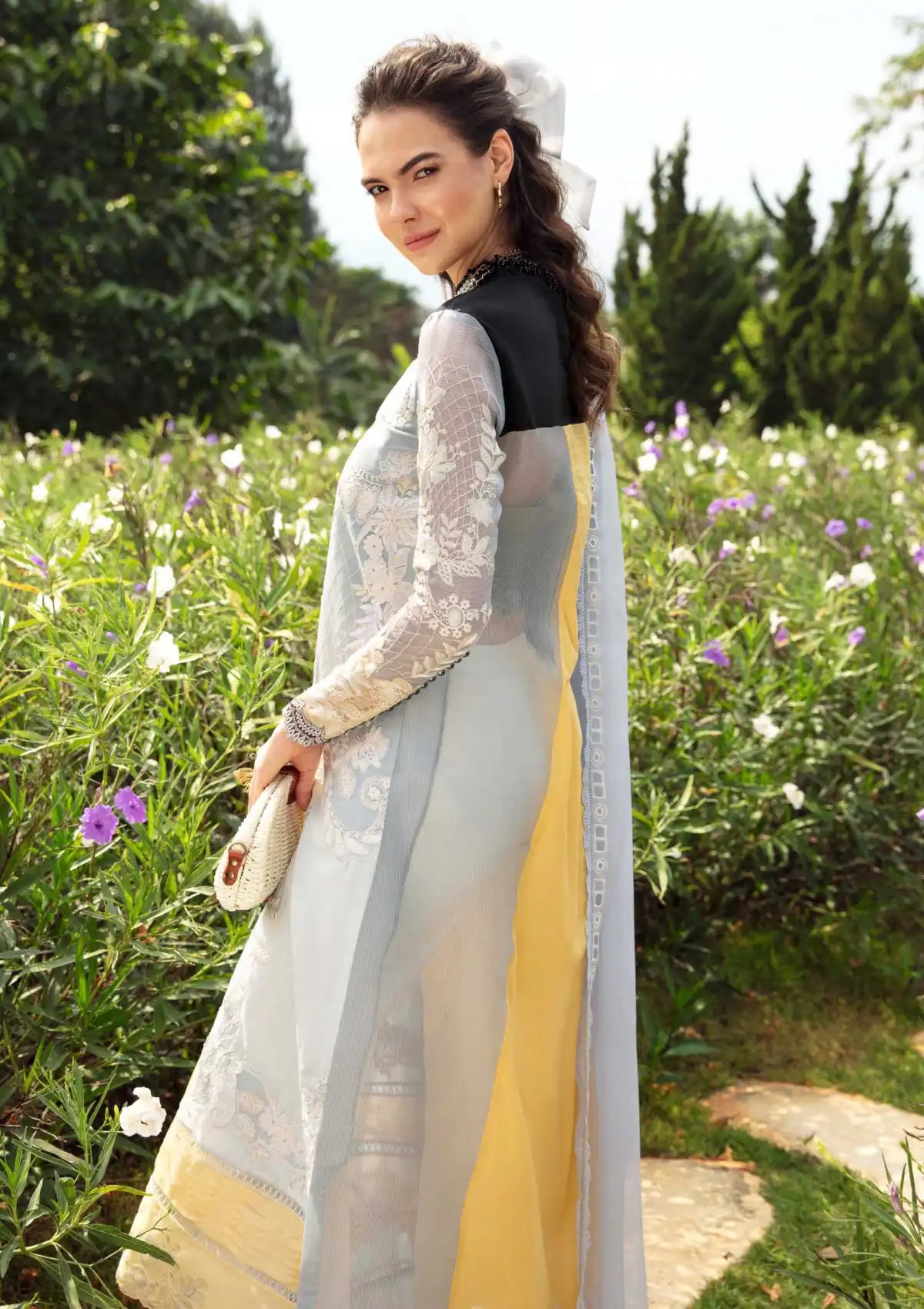 Sable Vogue Luxury Lawn'24 SL-11 - Mohsin Saeed Fabrics