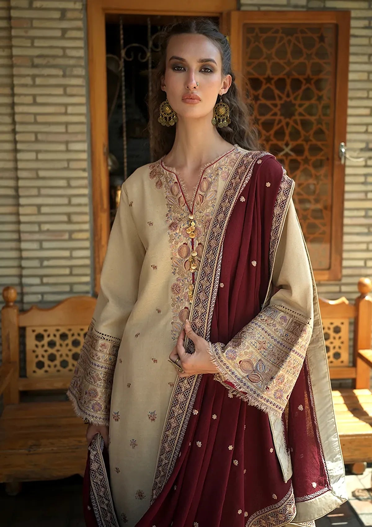 Mushq Hemline Bukhara Winter Edit'26 D-10 Frosted Dome