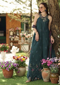 Noor By Saadia Asad Eid Luxury Printskhas'26 D-06 Coblat Teal