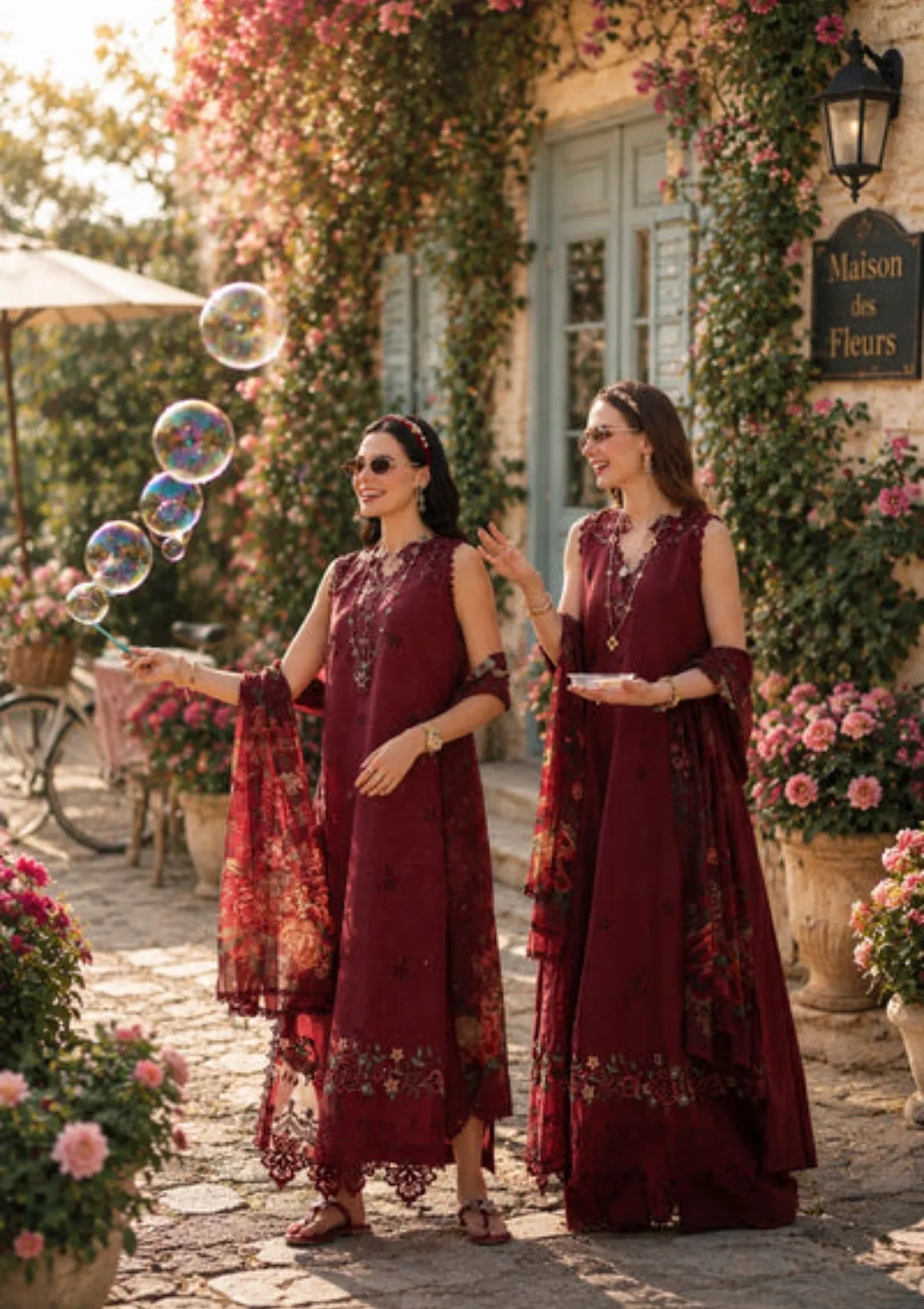 Noor By Saadia Asad Eid Luxury Printskhas'26 D-14 Ruby Royale