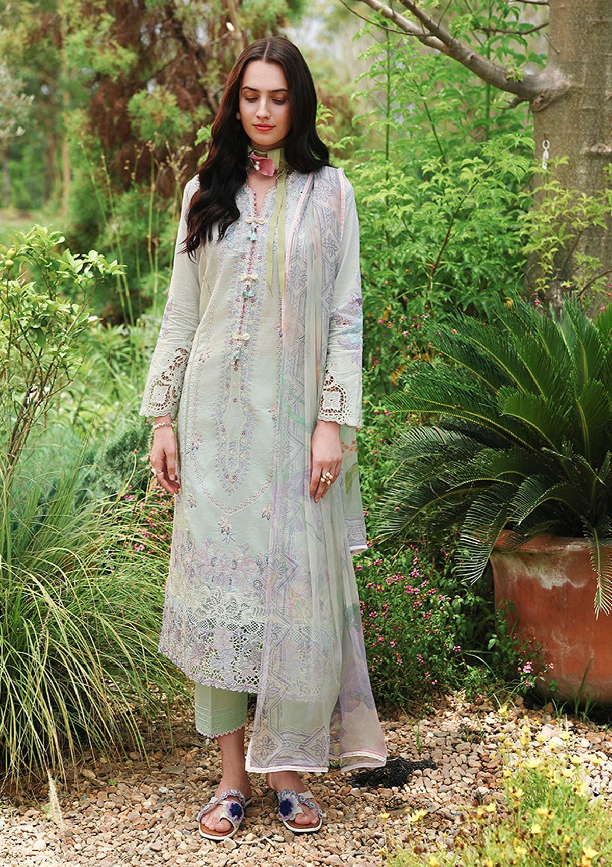 Mushq Hemline The Secret Garden Lawn'26 D-03 Garden Royale