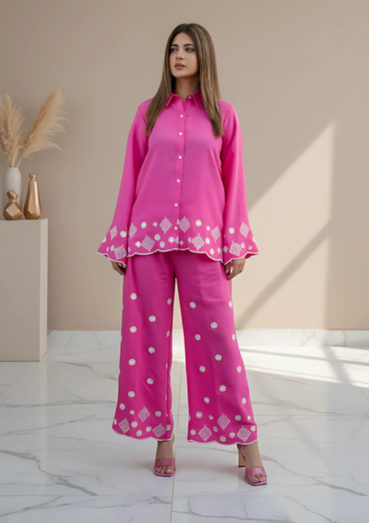 Sidra Fahad Westren'25 SF-303 Fuchsia Pink