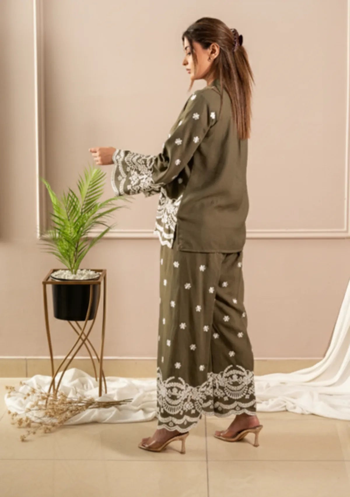 Sidra Fahad Westren'25 SF-299 Olive Green