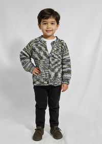 Boys Rabbit Wool Sweater in Multi