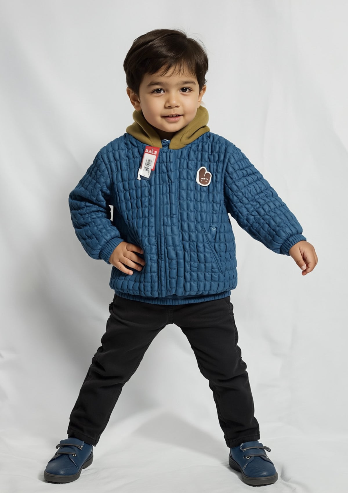 Boys Parachute Jacket in Zinc