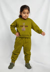 Girls Terry Tracksuit in Mustard