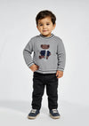 Boys Wool Sweater in Grey