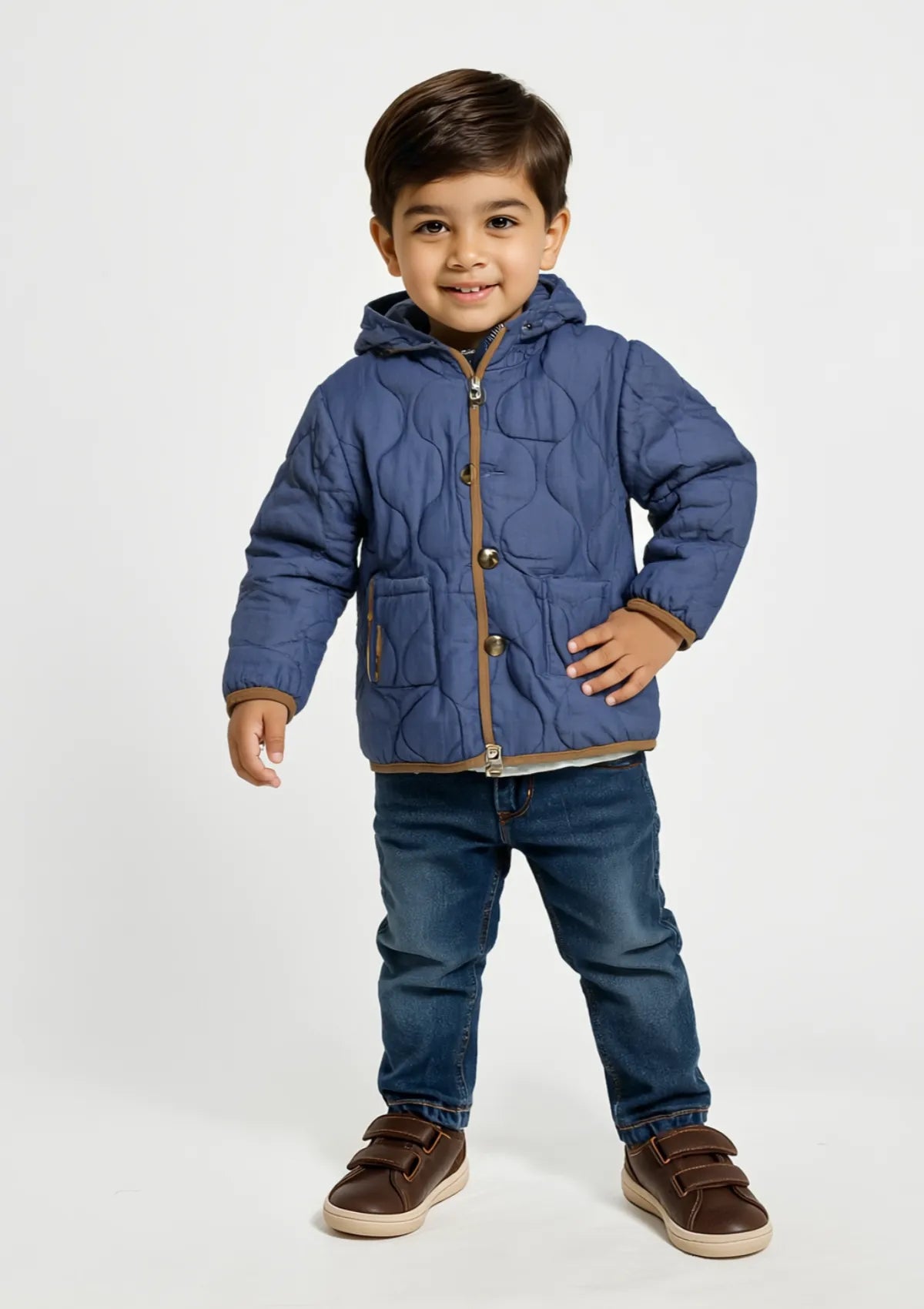Boys Banu Hoodie in Blue