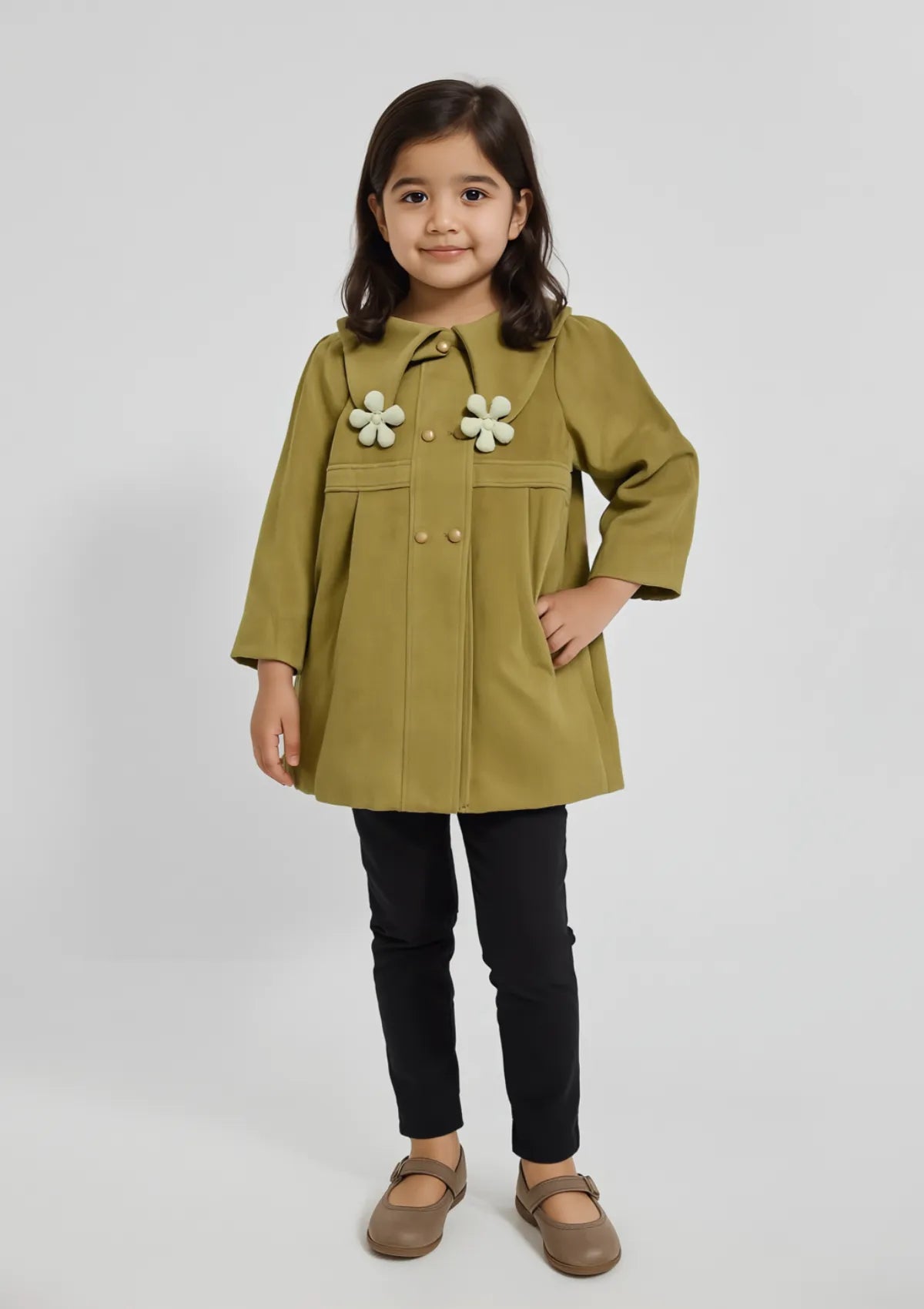 Girls Banu Frock in Beige