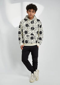 Boys Terry Hoodie in White