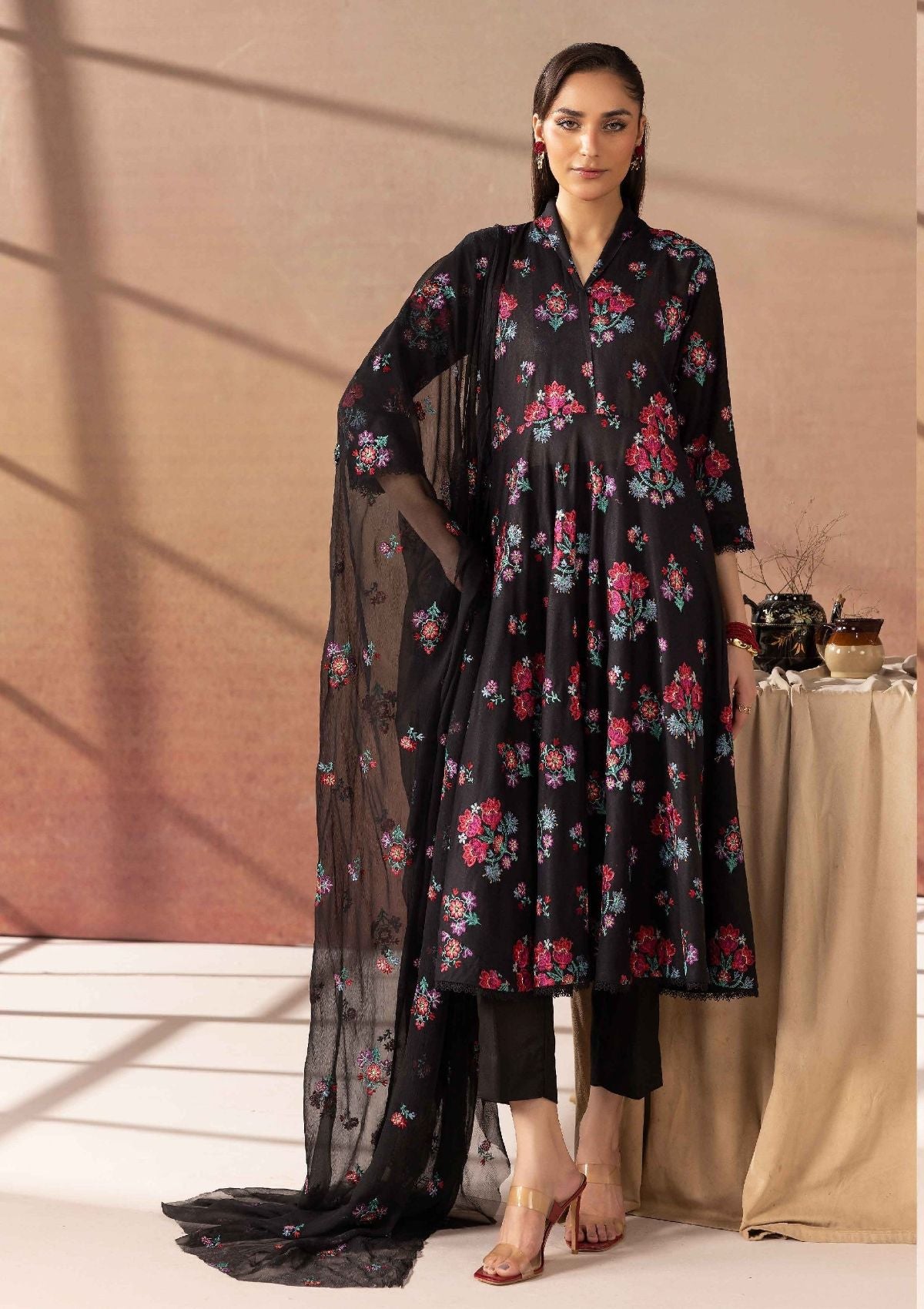 Khoobsurat Ghazal Emb Karandi By Nur'25 G-104