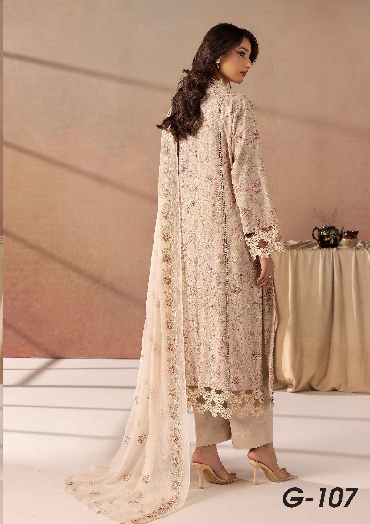 Khoobsurat Ghazal Emb Karandi By Nur'25 G-107