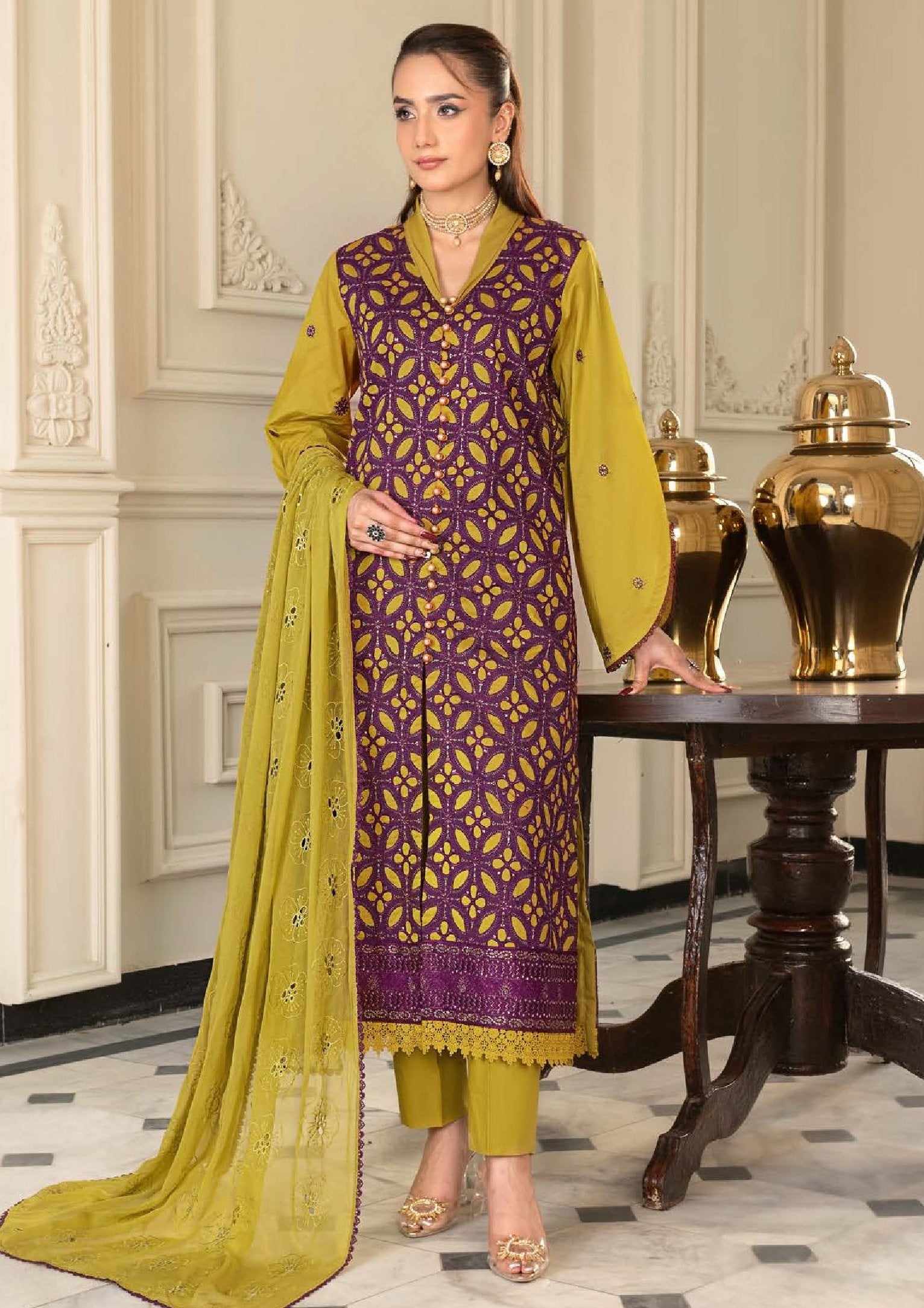 Ghazal By Wania Eid Lawn Vol-1'26 WL-46