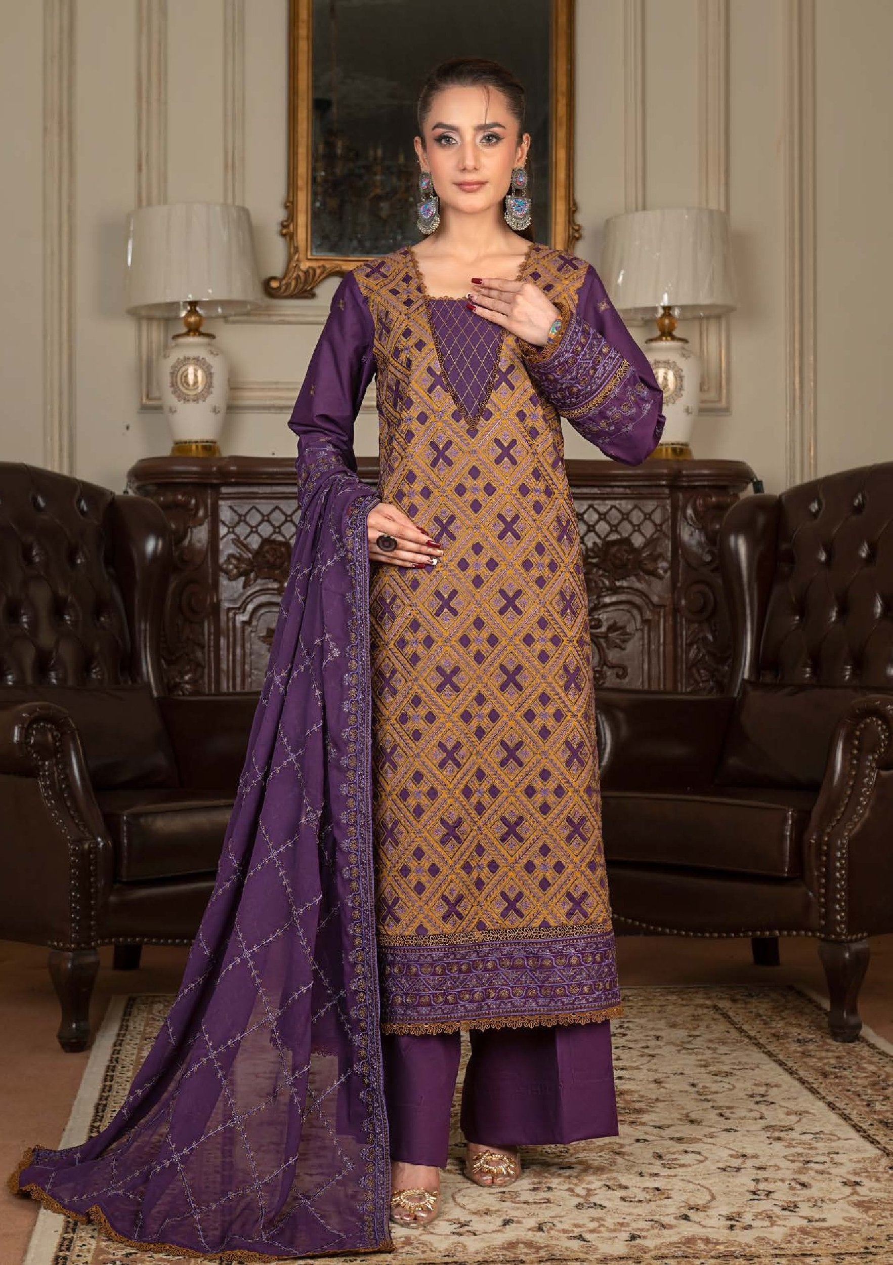 Ghazal By Wania Eid Lawn Vol-1'26 WL-51