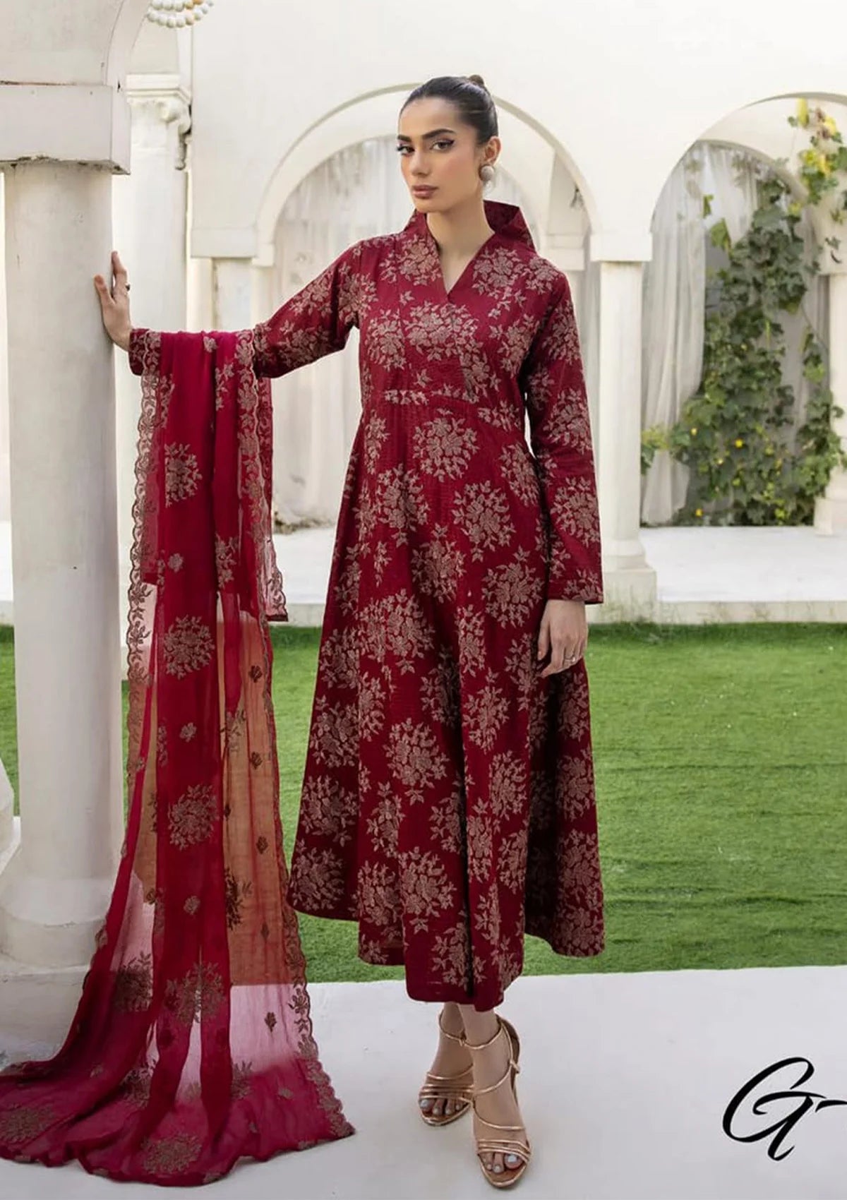 Gul-e-Noor By Khoobsurat Emb Karandi'23 G-71 - Mohsin Saeed Fabrics