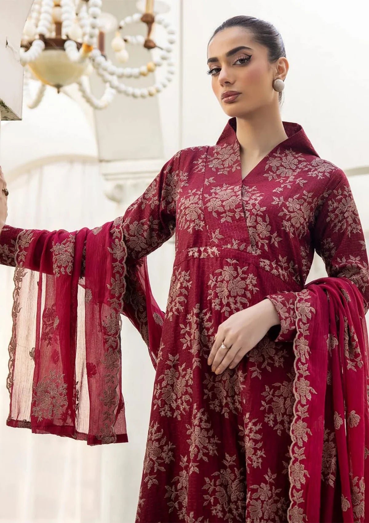 Gul-e-Noor By Khoobsurat Emb Karandi'23 G-71 - Mohsin Saeed Fabrics