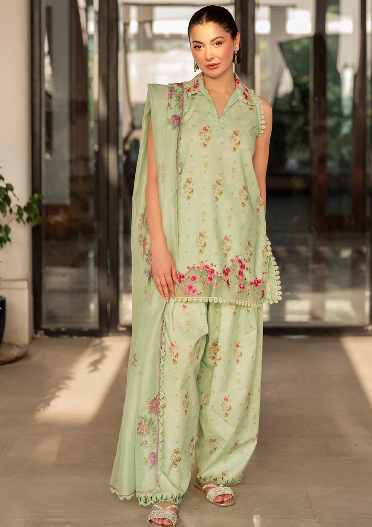 Asifa & Nabeel Meraki Summer Vol-2'24 MK-11 Gul-e-Rana - Mohsin Saeed Fabrics