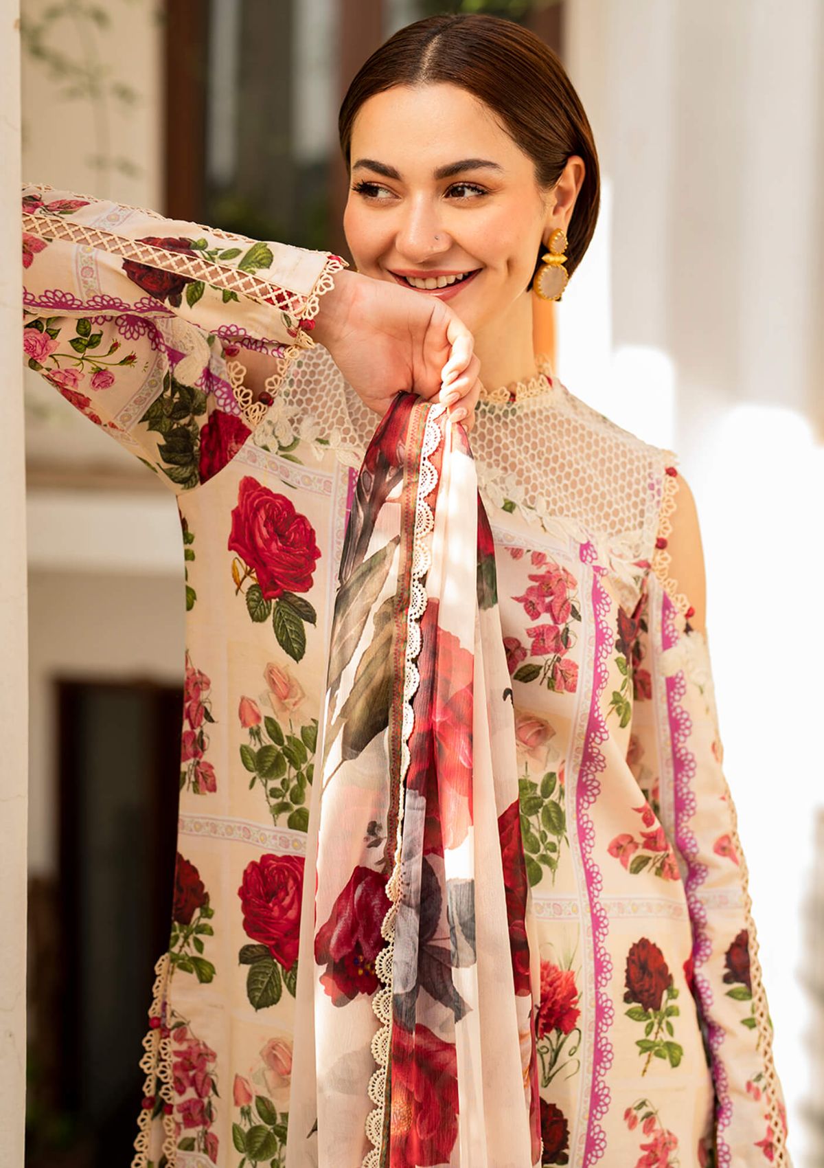 Asifa & Nabeel Meraki Summer Vol-2'24 MK-09 Gulabo - Mohsin Saeed Fabrics